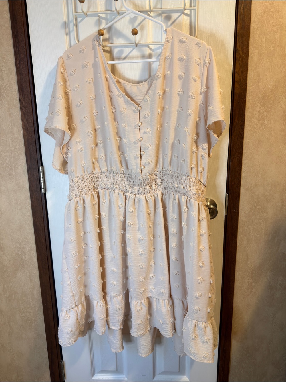 Women’s Plus Textured Ruffle Dress